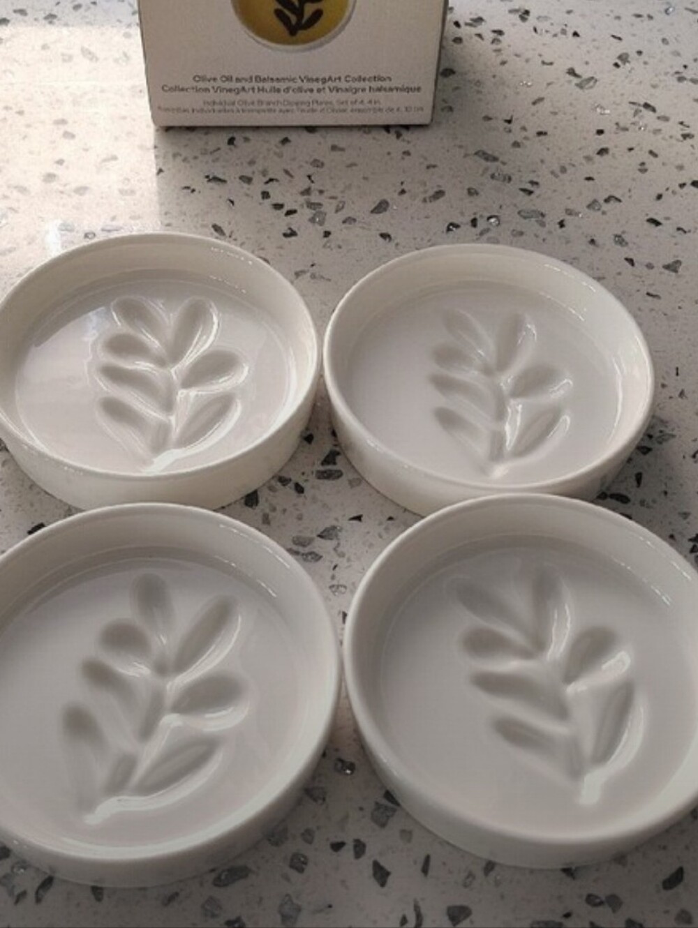 Jeanne Fitz Olive Oil & Balsamic VinegArt Dipping Plate - White - Picture 8 of 8